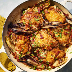 Braised Chicken With Endive