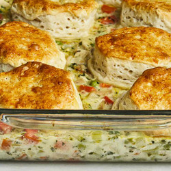 Moms Fabulous Chicken Pot Pie With Biscuit Crust