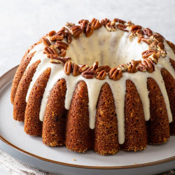 Banana Bundt Cake With Brown Butter Cream Cheese Icing (gluten Free)