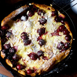 Cherry Almond Dutch Baby