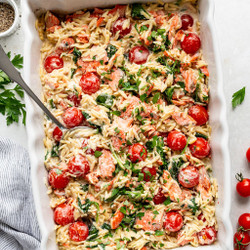 Creamy Salmon Pasta Bake (dump &amp; Bake!)
