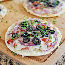 Quick And Easy Pizza With Manchego, Roasted Peppers &amp; Spanish Olives