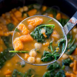 Slow Cooker Chickpea Sweet Potato Stew