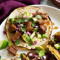 Chili-Spiced Skirt Steak Tacos