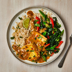 Thai-style Tofu With Ginger Veg And Brown Rice