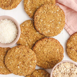 Healthy Anzac Biscuits (gluten Free And Vegan)