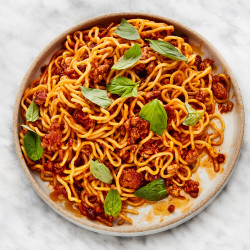 Spicy-sweet Sambal Pork Noodles