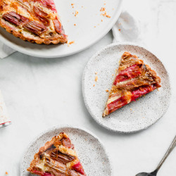 Strawberry Rhubarb Bakewell Tart