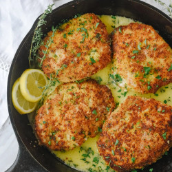 Breaded Pork Chops With Lemon Butter Sauce