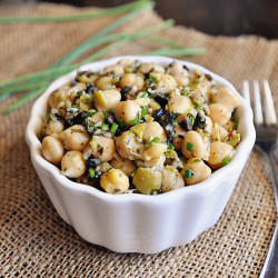 Mediterranean Chickpea Salad With Spanish Olives &amp; Herbs