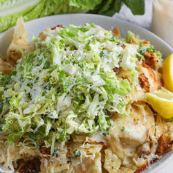 Chicken Caesar Salad Nachos