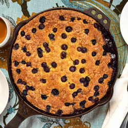 Blueberry Cornbread Cobbler