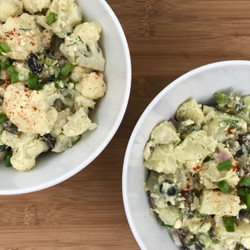 Deviled Eggless Potato (or Cauliflower) Salad