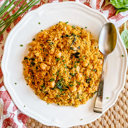 Couscous With Spinach &amp; Chickpeas