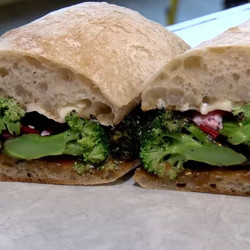 Charred Broccoli Sandwich