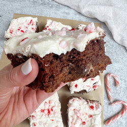 Flourless Protein Peppermint Brownies — The Peachie Spoon | High Protein Recipes