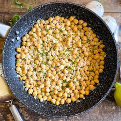 Lemon-Garlic Skillet Chickpeas