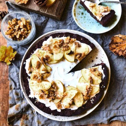 Flourless Chocolate, Almond, And Chestnut Brownie Cake (gluten Free)