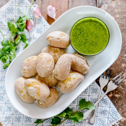 Spanish Wrinkled Potatoes With Mojo Verde