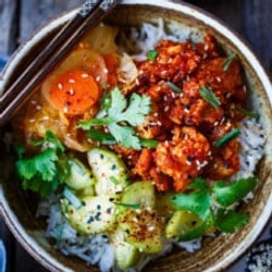 Korean Tofu Rice Bowl