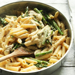 Creamy Mushroom And Asparagus Pasta (gf)