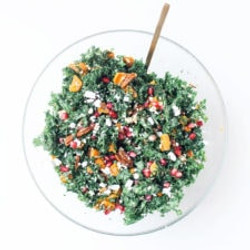 Thanksgiving Kale Salad With Maple-rosemary Pecans