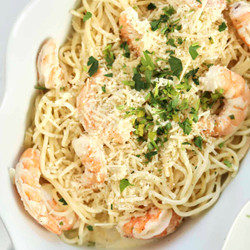 Baked Garlic Shrimp Scampi