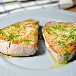 Pan Grilled Tuna Steaks