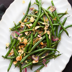 Haricots Verts with Toasted Almonds and Caramelized Shallots | Williams Sonoma