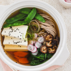 Soba Noodle Soup With Vegan Kombu Dashi (gluten Free Option)