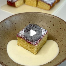 Old School Jam &amp; Coconut Sponge