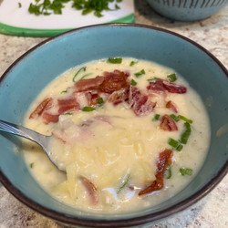 Ham, Bacon, &amp; Potato Soup