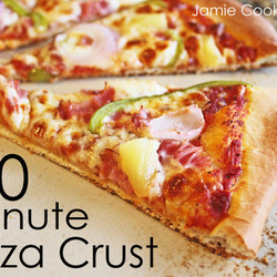 30 Minute Pizza Crust - Jamie Cooks It Up