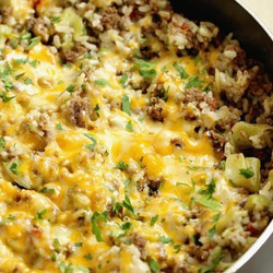 One-pot Beefy Broccoli Rice
