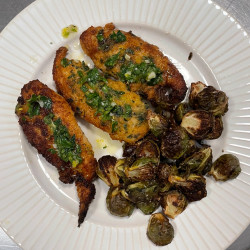 Crispy Lemon Chicken Cutlets With Salmoriglio Sauce