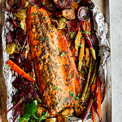 Baked Honey Lemon Steelhead Trout