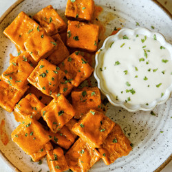 Easy Air Fryer Buffalo Tofu