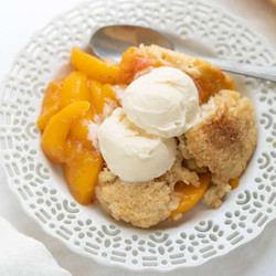 Gluten-free Peach Cobbler