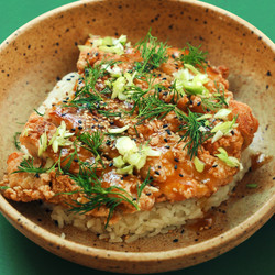 Taiwanese Fried Chicken Cutlet With Orange Honey And Miso Glaze