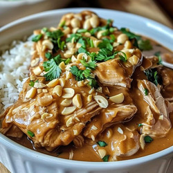 Slow Cooker Peanut Chicken