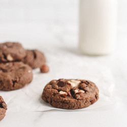 Flourless &quot;nutella&quot; Chocolate Hazelnut Cookies Recipe