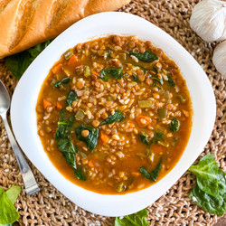 Heart-Warming Lentil &amp; Rice Soup