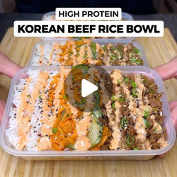 High Protein Korean Beef Rice Bowls