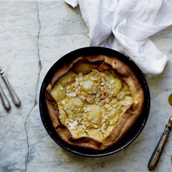 Peach And Almond Clafoutis