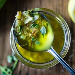 Lemony Leek Salad Dressing