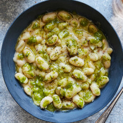 Creamy White Beans With Herb Oil