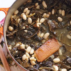 Stewed Collard Greens And White Beans