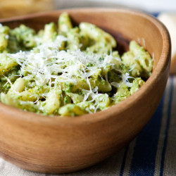 Recipe: Nutty Arugula Pesto With Penne