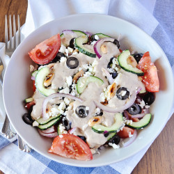 Greek Salad Recipe With Homemade Dressing