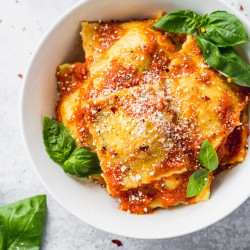 Homemade Cheese Ravioli With Ricotta